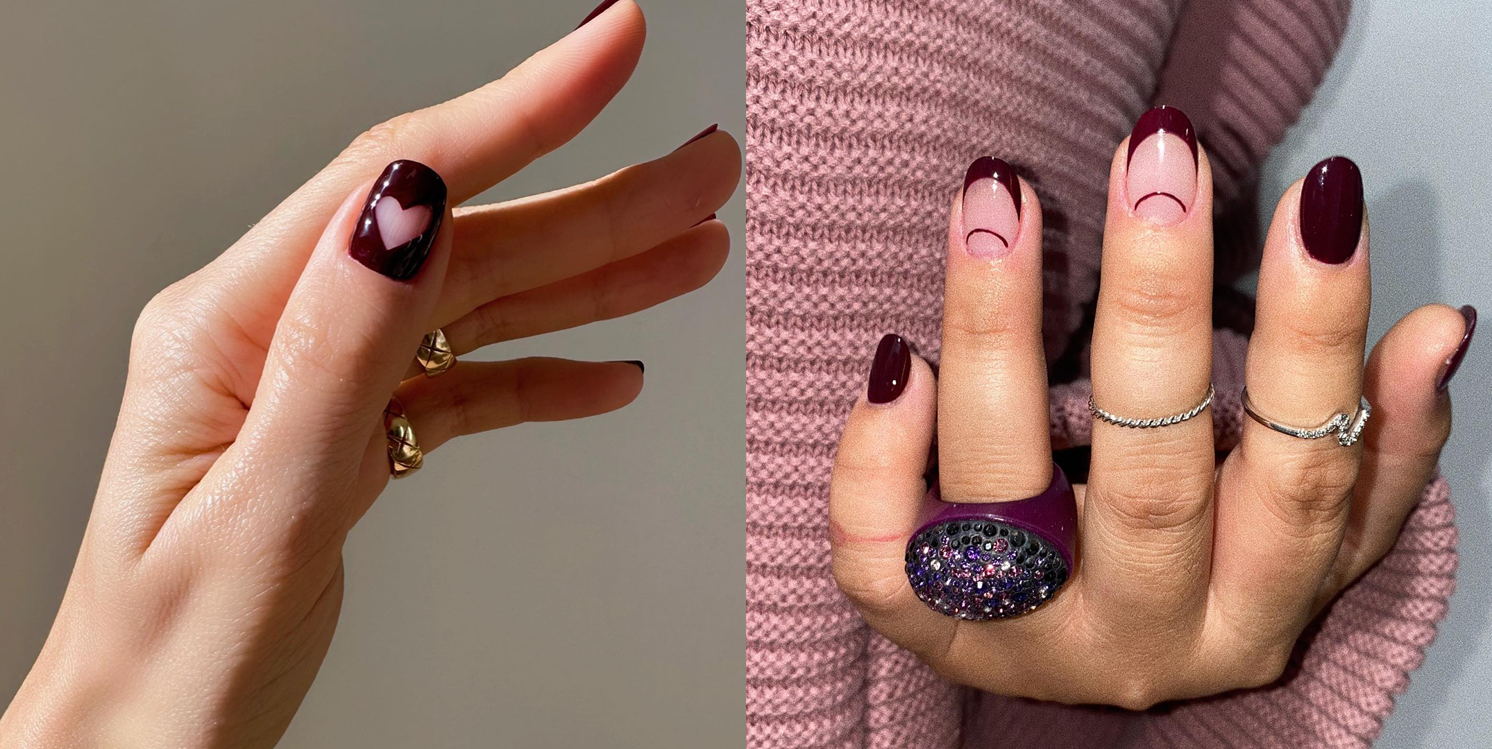 25 Maroon Nails Color and Designs for 2024 | Maroon nail designs, Maroon  nails, Ombre acrylic nails